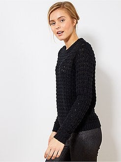 Pull en maille fantaisie relief 'JDY' - Kiabi