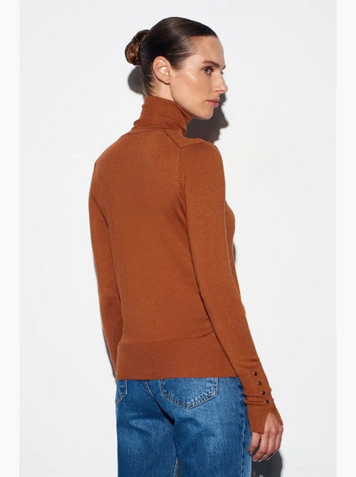 Pull en maille femme à col roulé et boutons dilvin - Kiabi Pull en maille femme à col roulé et boutons dilvin - Kiabi