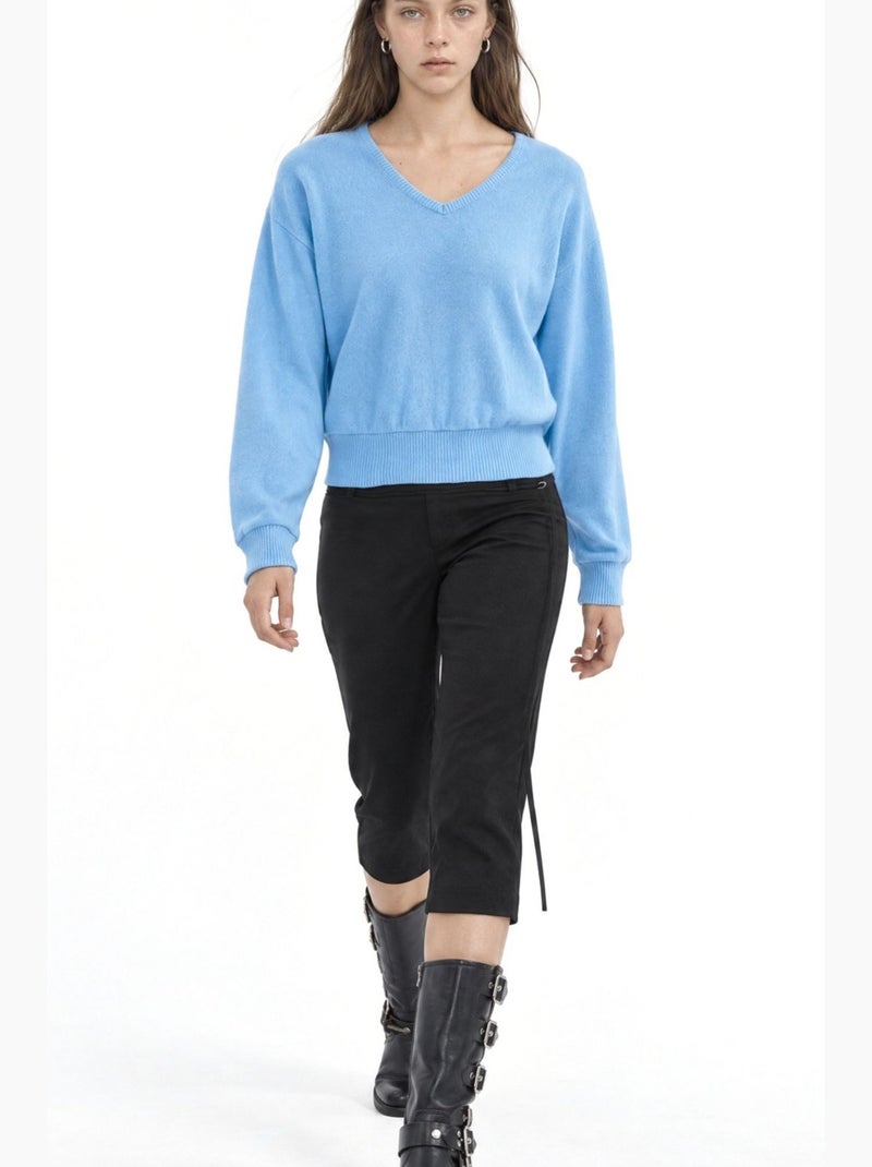Pull en maille femme busem Bleu - Kiabi