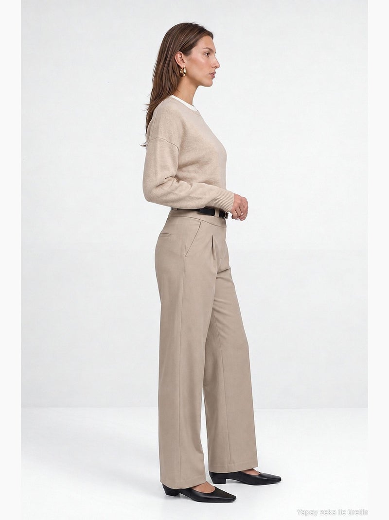 Pull en maille femme dilvin Beige argile - Kiabi