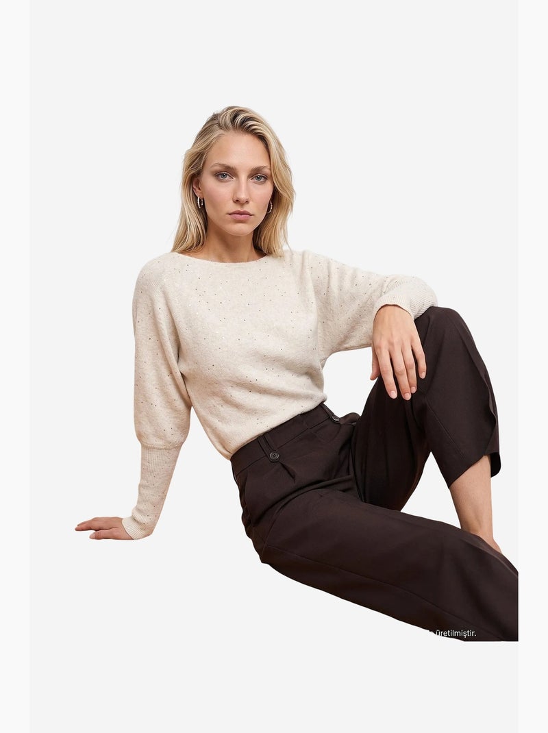 Pull en maille femme dilvin Beige naturel - Kiabi