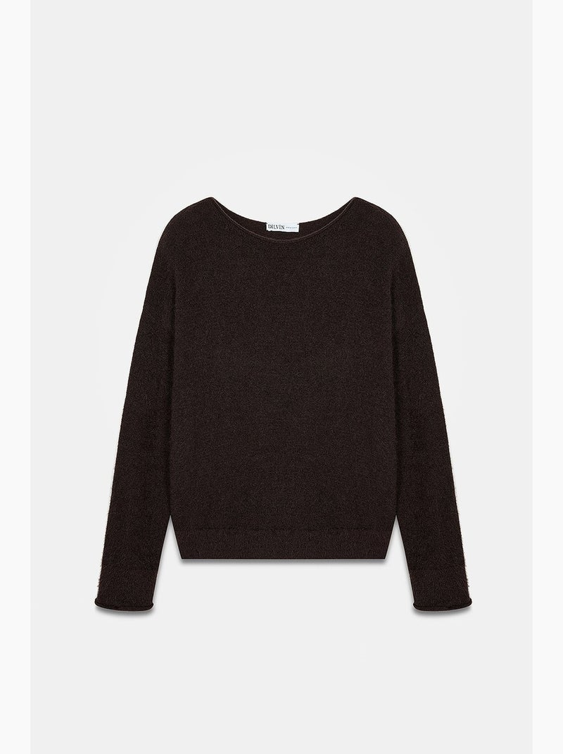 Pull en maille femme dilvin Marron chocolat - Kiabi