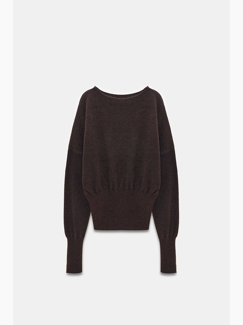 Pull en maille femme dilvin Marron chocolat - Kiabi