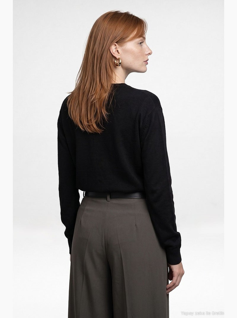 Pull en maille femme dilvin Noir - Kiabi