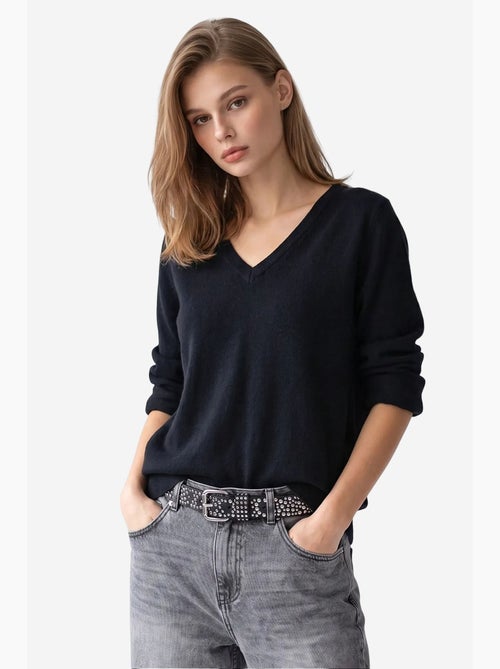 Pull en maille femme mixray - Kiabi