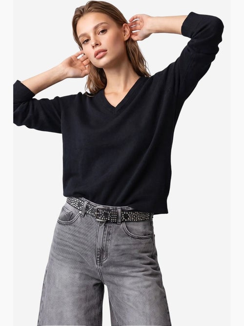 Pull en maille femme mixray - Kiabi