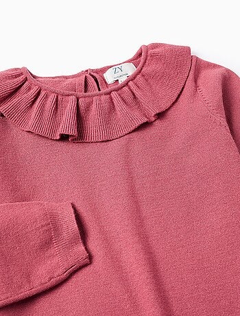 Pull en Maille Fine avec Volants
