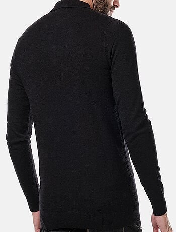 Pull en maille fine col polo