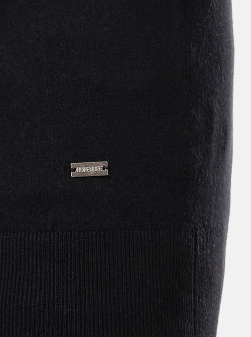 Pull en maille fine col polo - Kiabi