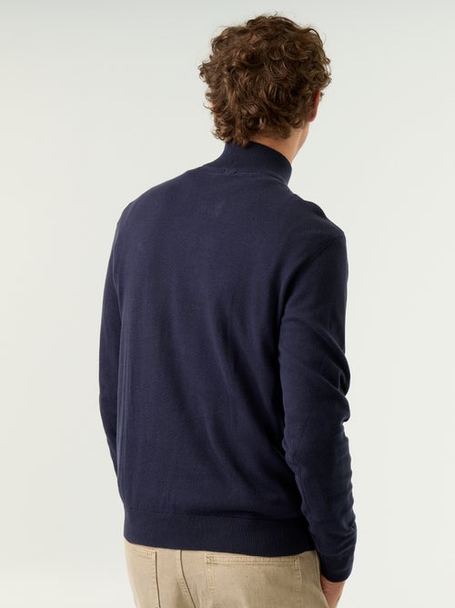 Pull en maille fine jauge avec col camionneur - Kiabi Pull en maille fine jauge avec col camionneur - Kiabi