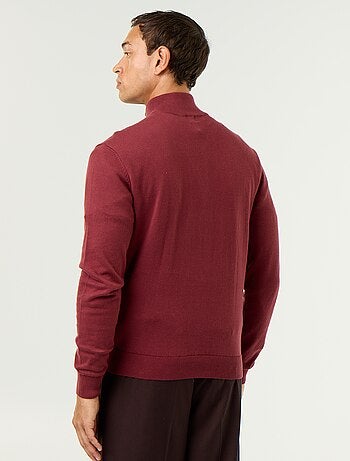 Pull en maille fine jauge avec col camionneur