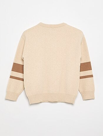 Pull en maille fine jauge col rond