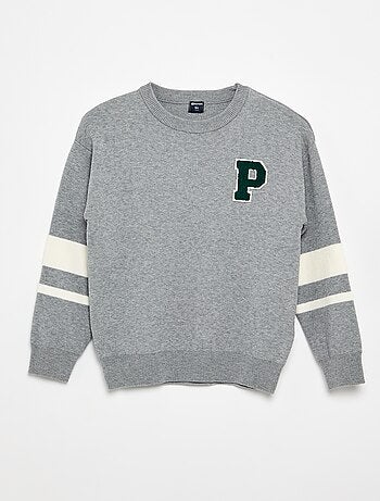 Pull en maille fine jauge col rond