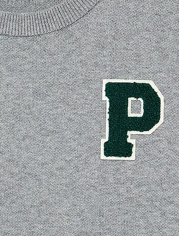 Pull en maille fine jauge col rond