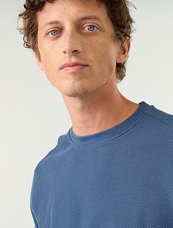 Pull en maille fine jauge côtelée