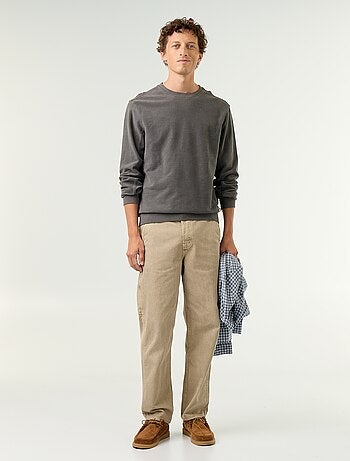 Pull en maille fine jauge côtelée