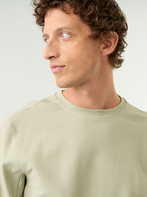 Pull en maille fine jauge côtelée - Kiabi Pull en maille fine jauge côtelée - Kiabi