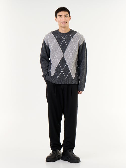 Pull en maille grosse jauge - Noël - Kiabi