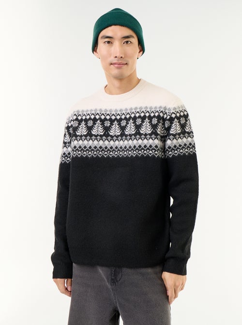 Pull en maille grosse jauge - Noël - Kiabi Pull en maille grosse jauge - Noël - Kiabi