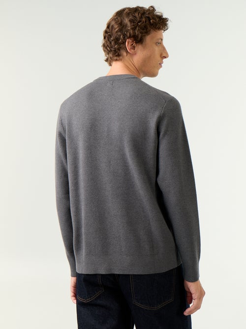 Pull en maille grosse jauge à col rond - Kiabi Pull en maille grosse jauge à col rond - Kiabi