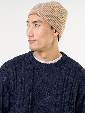 Pull en maille grosse jauge avec torsades