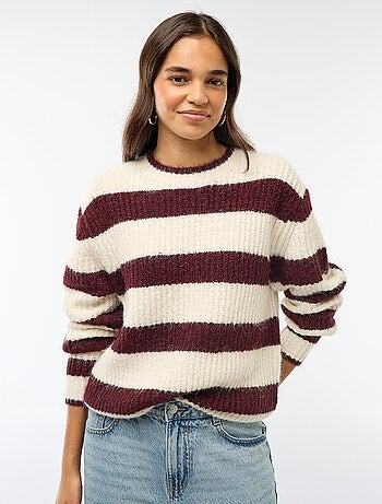 Pull en maille grosse jauge