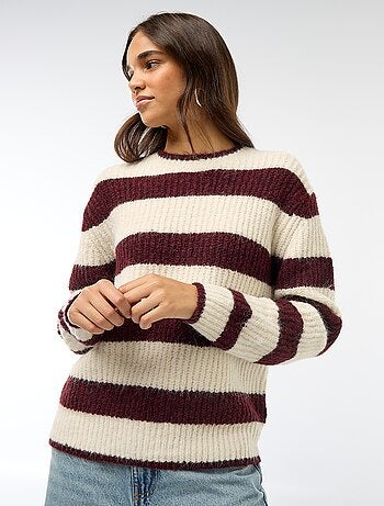 Pull en maille grosse jauge