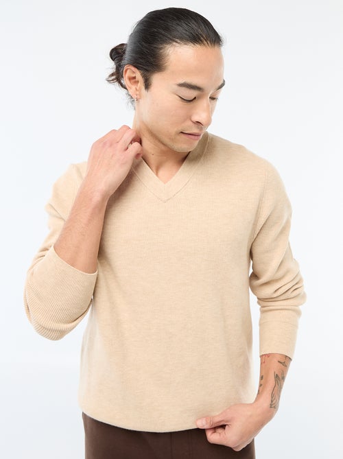 Pull en maille grosse jauge - Kiabi