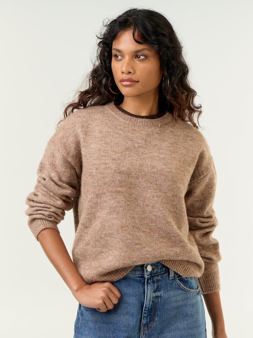 Pull en maille grosse jauge - Kiabi Pull en maille grosse jauge - Kiabi