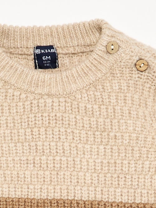 Pull en maille grosse jauge - Kiabi