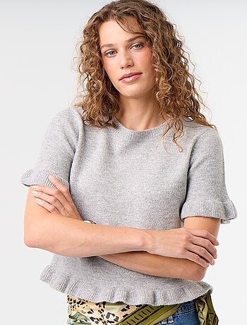 Pull en maille grosse jauge