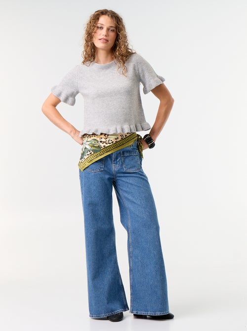 Pull en maille grosse jauge - Kiabi