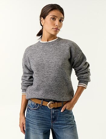 Pull en maille grosse jauge