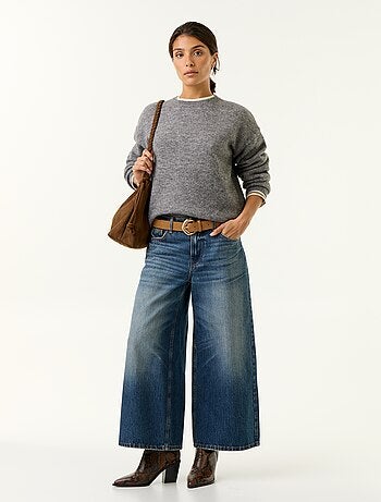 Pull en maille grosse jauge