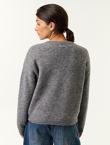 Pull en maille grosse jauge