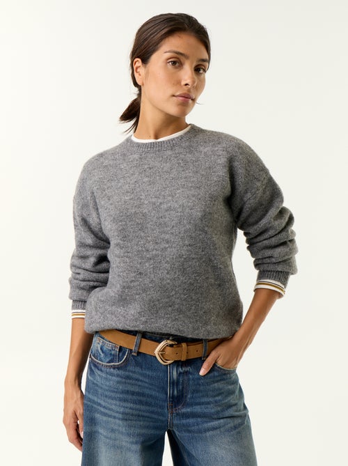 Pull en maille grosse jauge - Kiabi