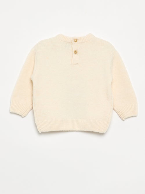 Pull en maille grosse jauge imprimé 'ourson' - Kiabi Pull en maille grosse jauge imprimé 'ourson' - Kiabi