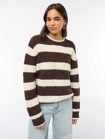 Pull en maille grosse jauge