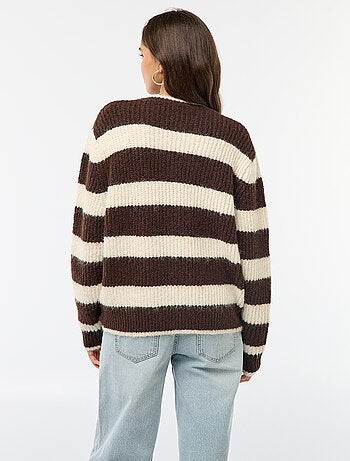 Pull en maille grosse jauge
