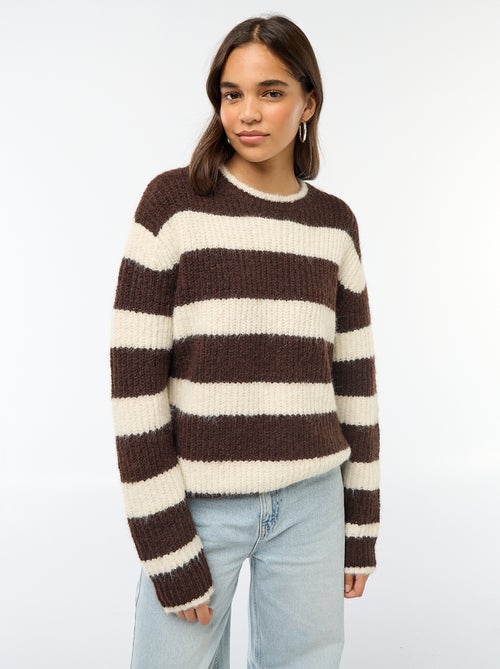 Pull en maille grosse jauge - Kiabi