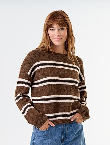 Pull en maille grosse jauge