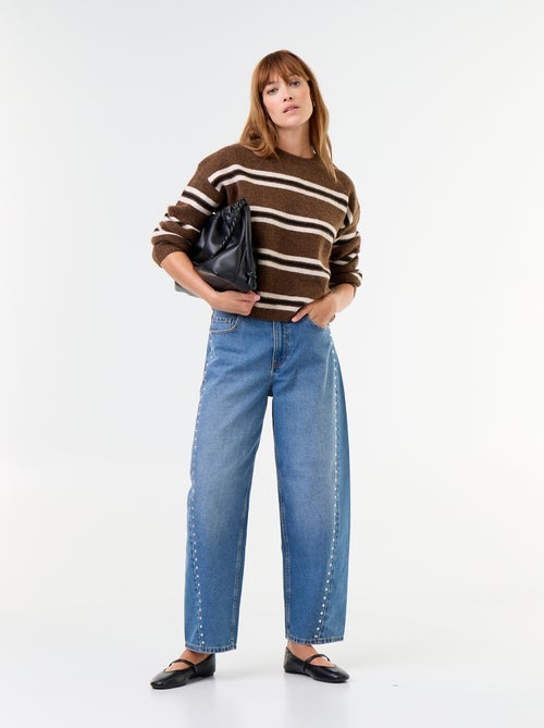 Pull en maille grosse jauge - Kiabi