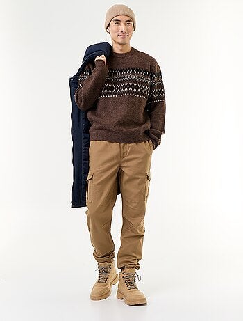 Pull en maille grosse jauge