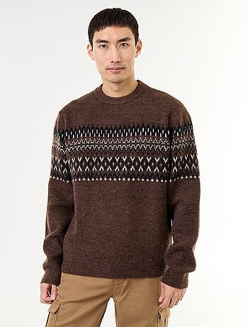 Pull en maille grosse jauge