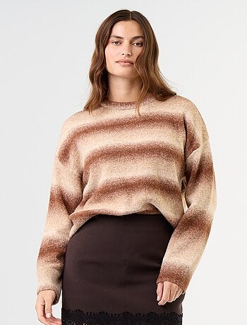 Pull en maille grosse jauge