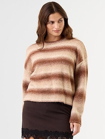 Pull en maille grosse jauge