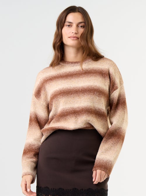 Pull en maille grosse jauge - Kiabi