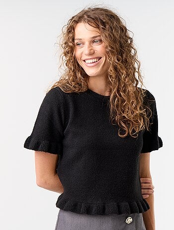 Pull en maille grosse jauge