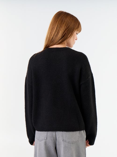 Pull en maille grosse jauge - Kiabi