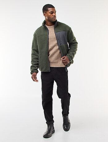 Pull en maille grosse jauge uni
